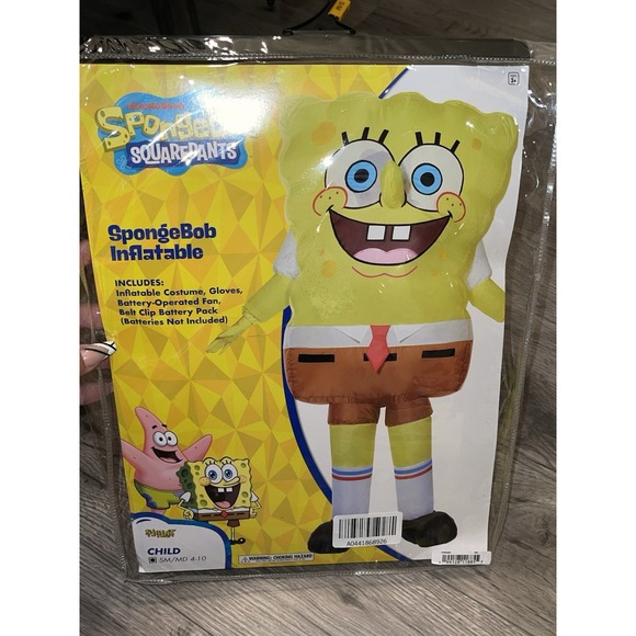 Spirit Spongebob Squarepants Inflatable Halloween Costume Child Small Mr. Krabs‎ - Picture 2 of 16